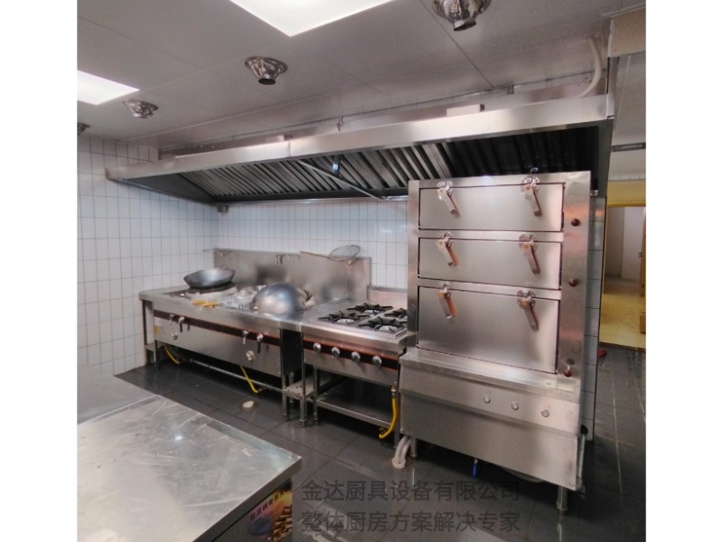 燃气小炒炉连海鲜蒸柜